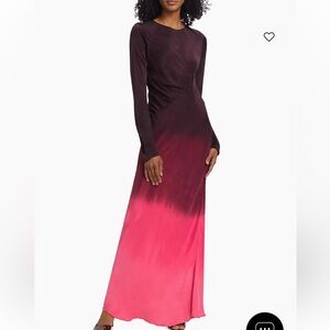 SWF Fluid Drape Dip-Dye Maxi Dress